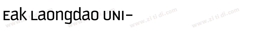Eak Laongdao UNI字体转换